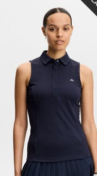 J.Lindenberg Dena Solid Sleeveless Polo (Multiple Colors)