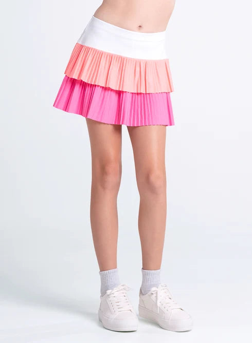 Lucky in Love Youth Doubles Pleated Skirt