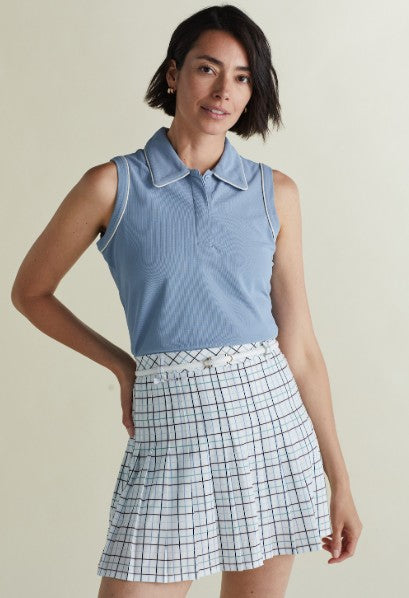 A. Putnam Drift Skort 15" or 17" in Charleston Plaid