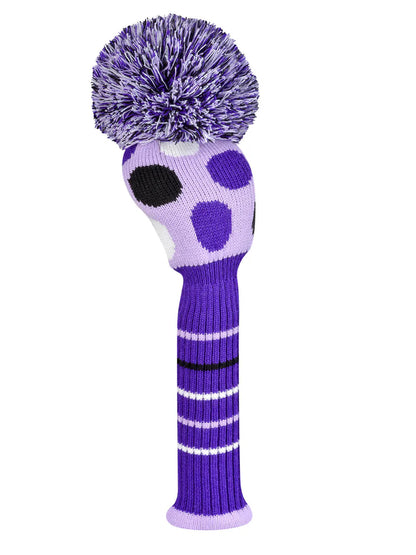 Just4Golf Purple Multi Dots Knitted Head Covers