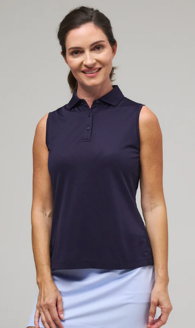 Fairway & Greene DIANA SLEEVELESS Polo(Multiple Colors)
