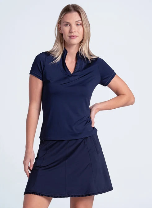 Lucky in Love Femme Pleated Border Skort 15.5" or 17.5"