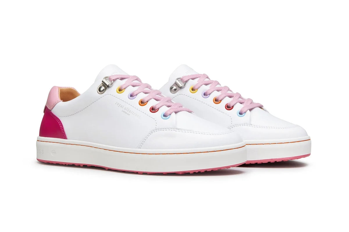Royal Albartross Fieldfox Golf Shoe in Dream White/Pink