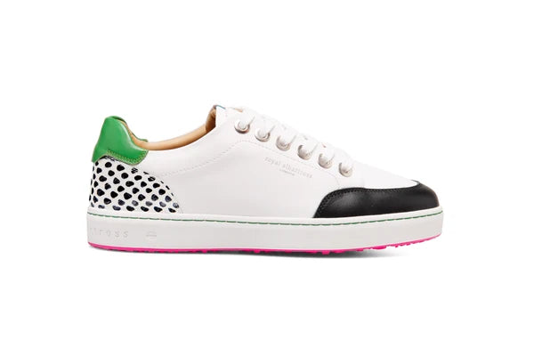Royal Albartross Fieldfox Golf Shoe in Polka White/Blk