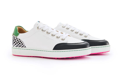 Royal Albartross Fieldfox Golf Shoe in Polka White/Blk