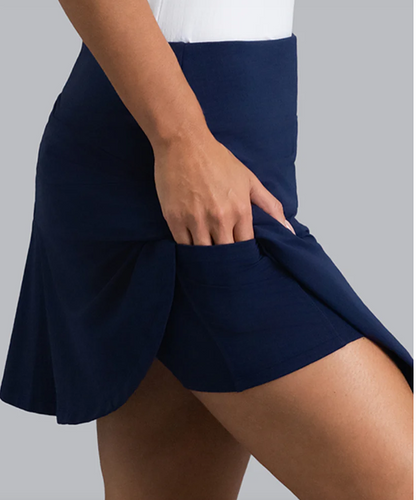 IBKUL Solid Flounce Skort 16" (Multiple Colors)