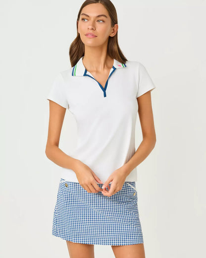 LILLY PULITZER Frida Half Zip Polo w Collar