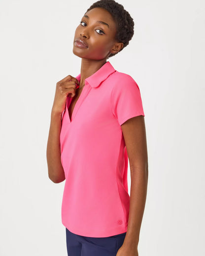 LILLY PULITZER Frida Short Sleeve Scallop Polo (Multiple Colors)