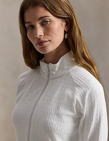 Ralph Lauren RLX LONG-SLEEVE ACTIVE CABLE KNIT FULL-ZIP MOCK NECK PULLOVER (Multiple Colors) (Copy)