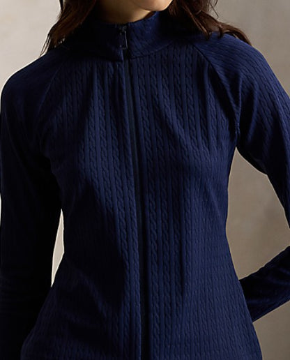 Ralph Lauren RLX LONG-SLEEVE ACTIVE CABLE KNIT FULL-ZIP MOCK NECK PULLOVER (Multiple Colors) (Copy)