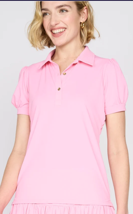 G Lifestyle Puffy Short Sleeve Polo (Multiple Colors)