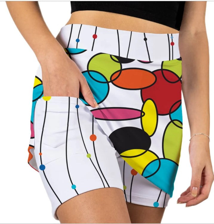 Skort Obsession GOING IN CIRCLES SKORT 17"