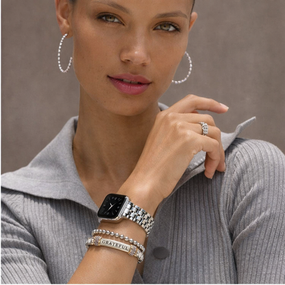 Brighton Meridian Grateful Two-Tone Stretch Bracelet