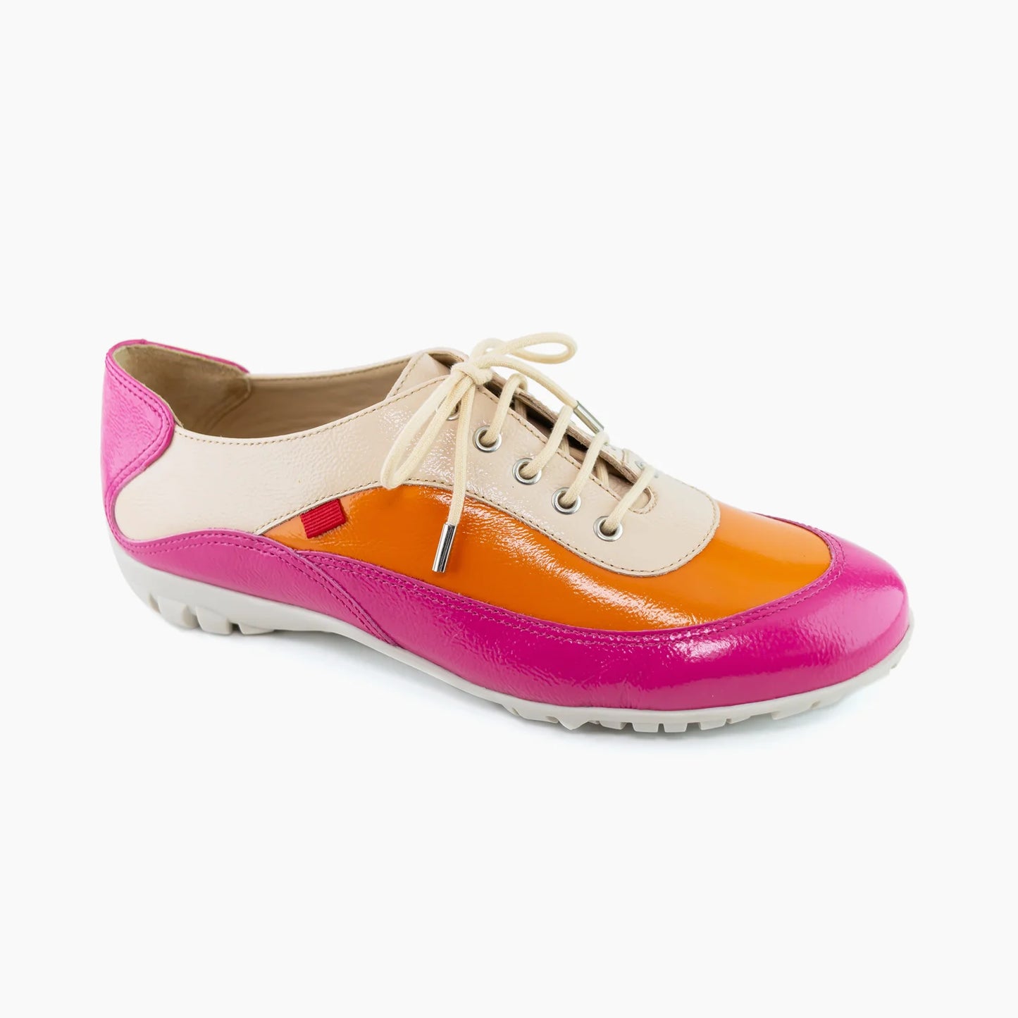 Marc Joseph Hampton Golf Shoe - Sunrise Glow Svelte Patent