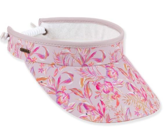 Sun N Sand Adjustable Coil Visor Hyacinth Bouquet