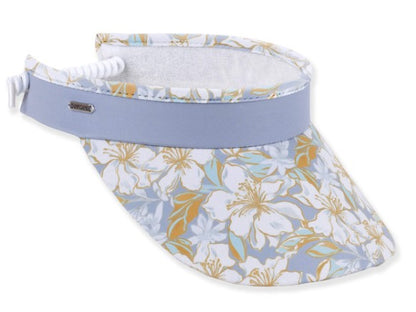 Sun N Sand Adjustable Coil Visor White Hyacinth