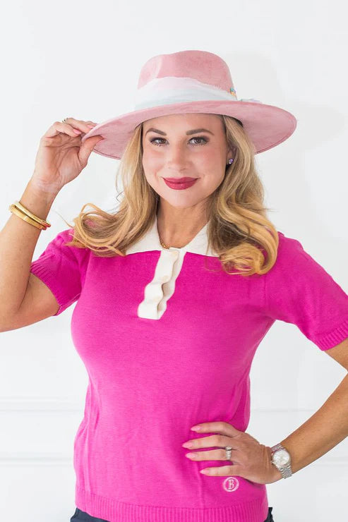 The Bubble LUSH MINT On Par Polo Sweater