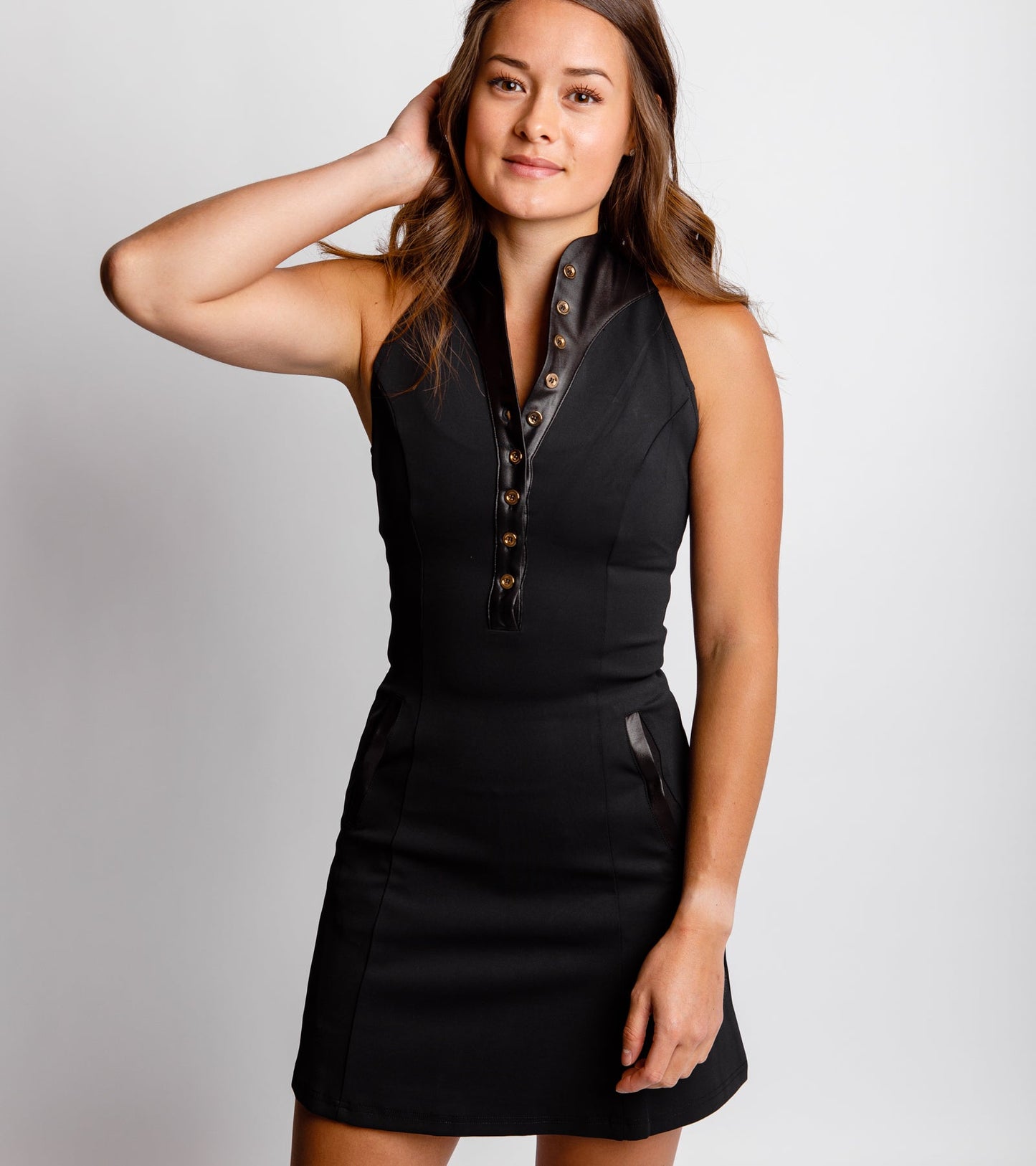 CALLIOPE GOLF Coeur Sleeveless Racer Back Dress 33" (Multiple Colors)