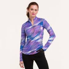 EPNY Special Effects Long Sleeve Abstract Print Polo