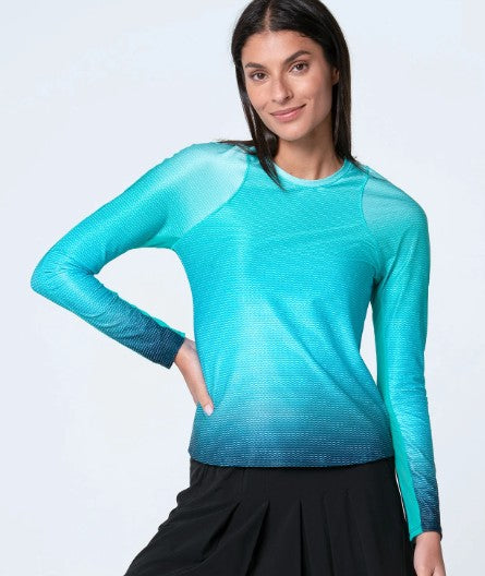 Lucky in Love EYELET YOU WIN IT Long Sleeve in It to Win It Top