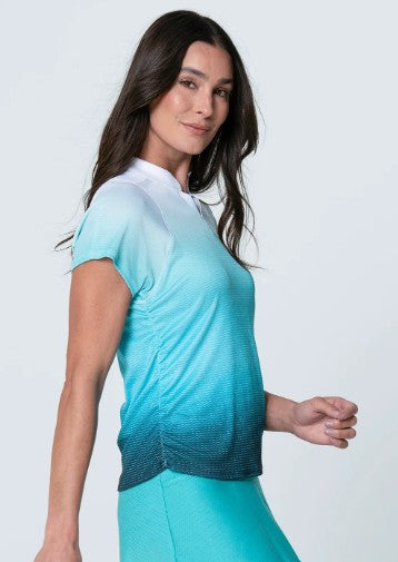 Lucky in Love EYELET YOU WIN IT Short Sleeve Top In It To Win It