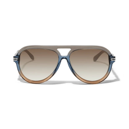 Brighton Interlok Twist Aviator Sunglasses