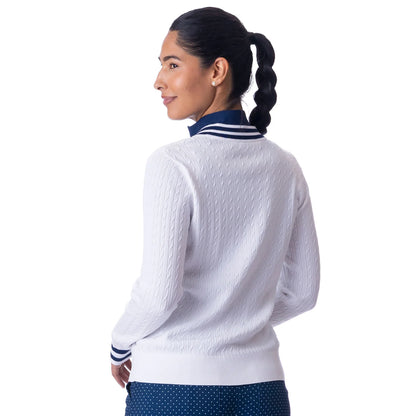 Belyn Key GLACIER FALLS Ivy V-neck Sweater