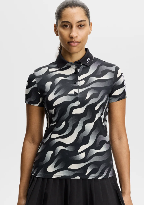 J.Lindeberg  Short Sleeve Tour Tech Print Polo (Multiple Colors)