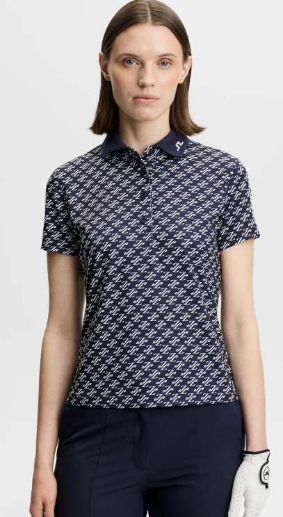 J.Lindeberg  Short Sleeve Tour Tech Print Polo (Multiple Colors)