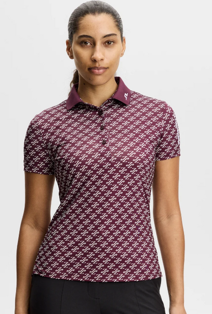 J.Lindeberg  Short Sleeve Tour Tech Print Polo (Multiple Colors)