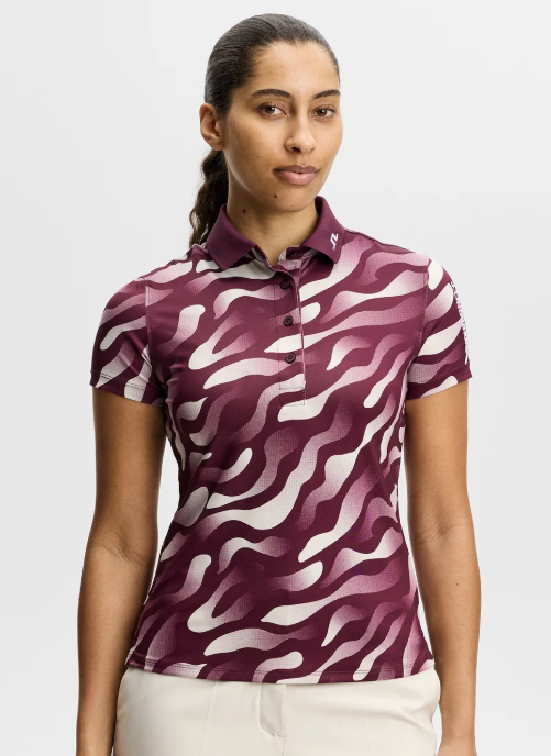 J.Lindeberg  Short Sleeve Tour Tech Print Polo (Multiple Colors)
