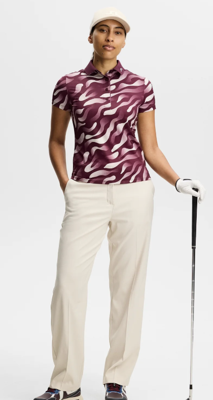 J.Lindeberg  Short Sleeve Tour Tech Print Polo (Multiple Colors)