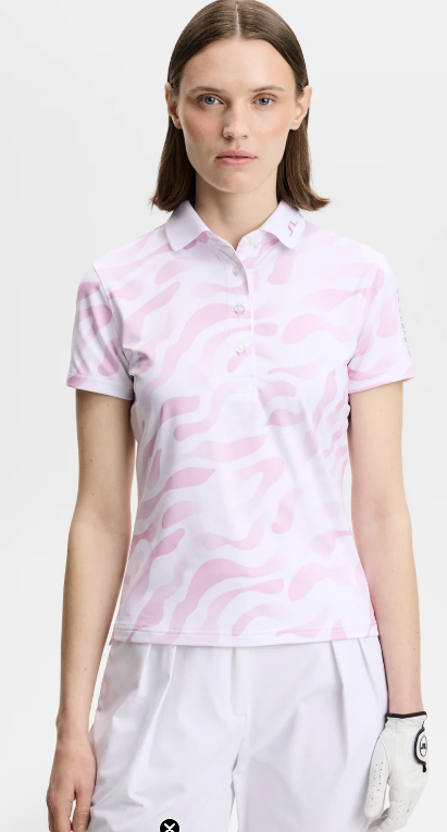 J.Lindeberg  Short Sleeve Tour Tech Print Polo (Multiple Colors)