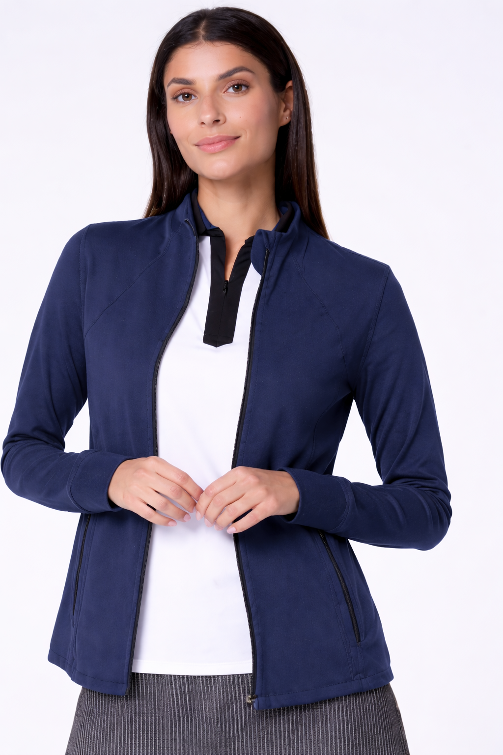 Lucky in Love High Neck Zip Jacket