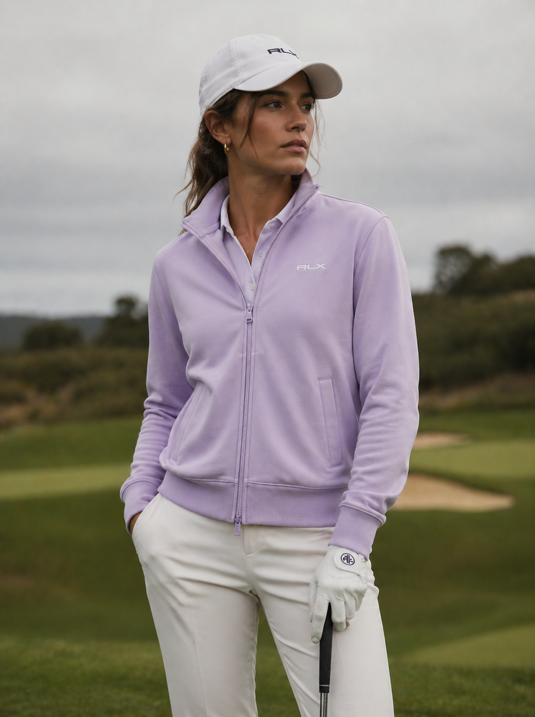 Ralph Lauren RLX LONG-SLEEVE DOUBLE KNIT PIQUE MOCK NECK JACKET (Multiple Colors)