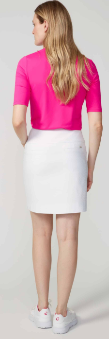 Swing Control SOLID TEXTURED TECHNO JACQUARD VENTED SKORT 18" (Multiple Colors)