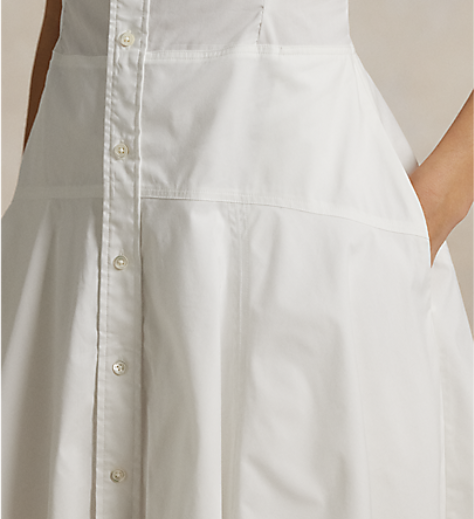 Ralph Lauren RLX SLEEVELESS PERFORMANCE COTTON FIT AND FLARE JENNA DRESS