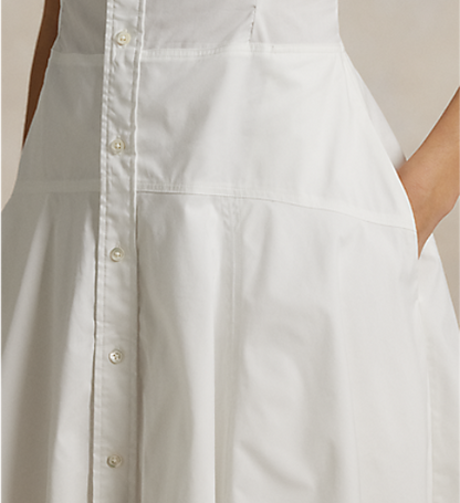 Ralph Lauren RLX SLEEVELESS PERFORMANCE COTTON FIT AND FLARE JENNA DRESS
