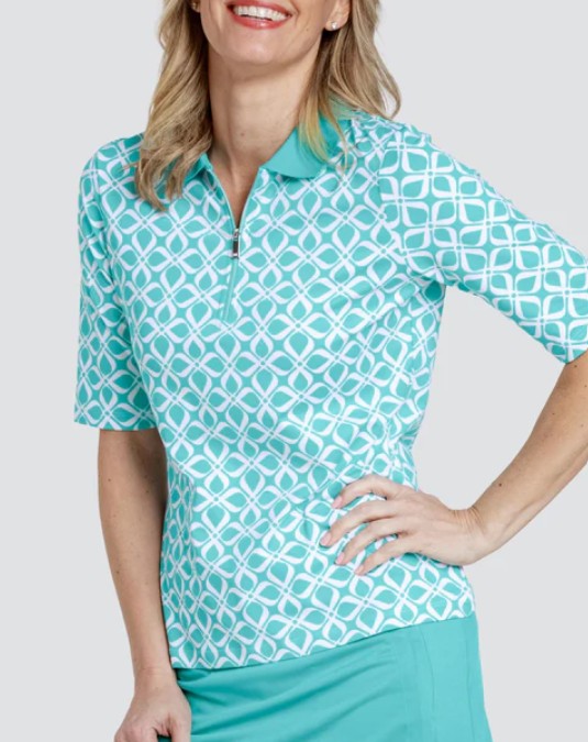 Tail LIMELIGHT SHIMMER Jezel 3/4 Sleeve Top