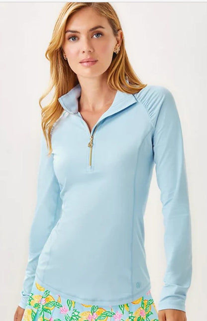 LILLY PULITZER Justine Long Sleeve Pullover in Bluette