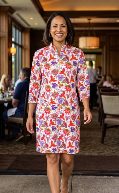 Katherine Way 3/4 Sleeve Doral Dress