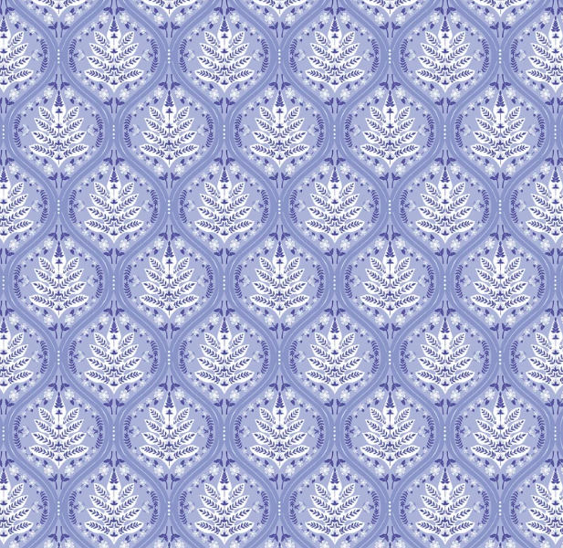 Katherine Way Vero Beach Dress in Fall Ferns Blue