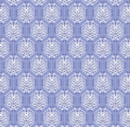 Katherine Way Vero Beach Dress in Fall Ferns Blue
