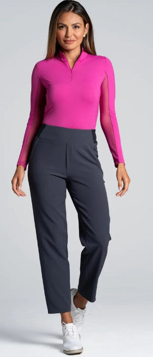 IBKUL Solid Knit Ankle Pants 28" (Multiple Colors)