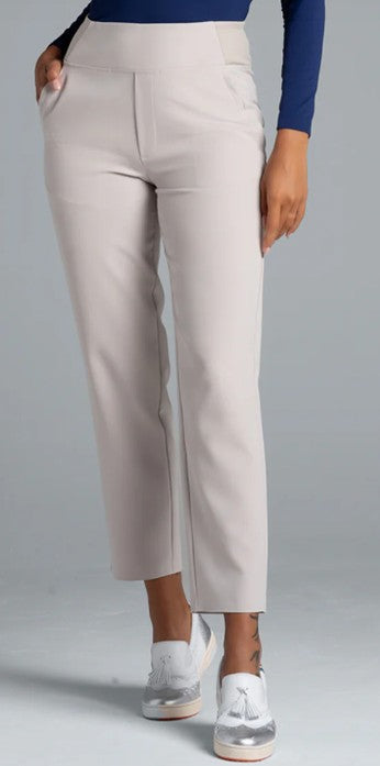 IBKUL Solid Knit Ankle Pants 28" (Multiple Colors)