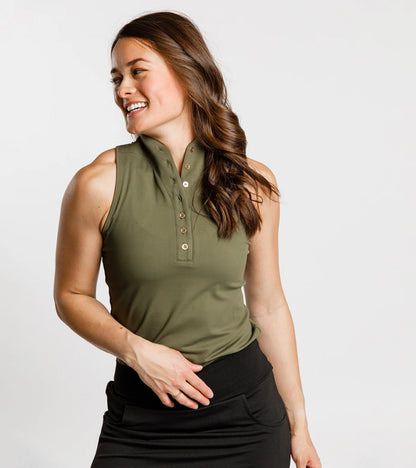 CALLIOPE GOLF Latah Racerback Polo Sleeveless (Multiple Colors)