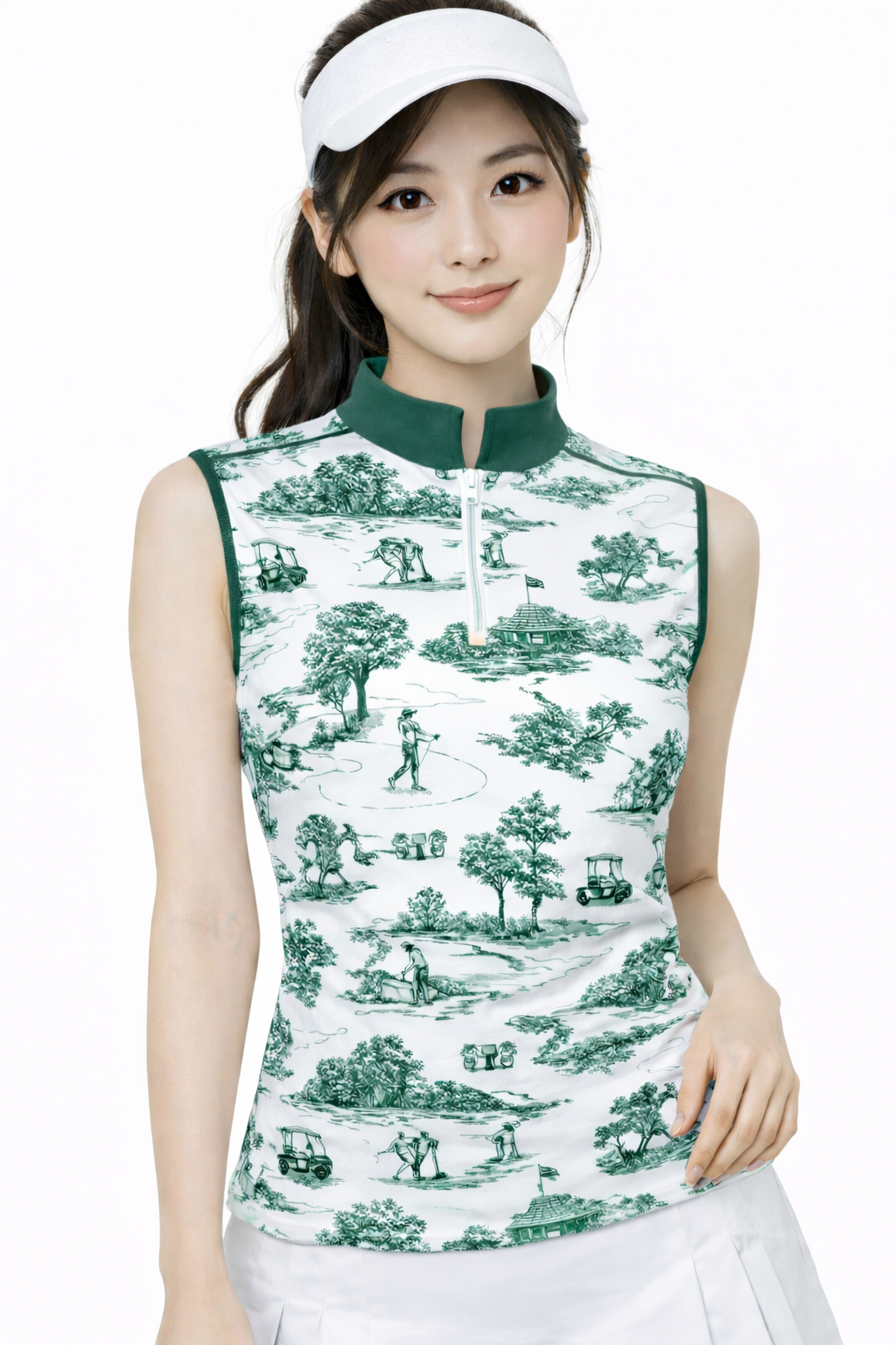 EPC Couture Silk Toile LEXI SLEEVELESS POLO (Multiple Colors)