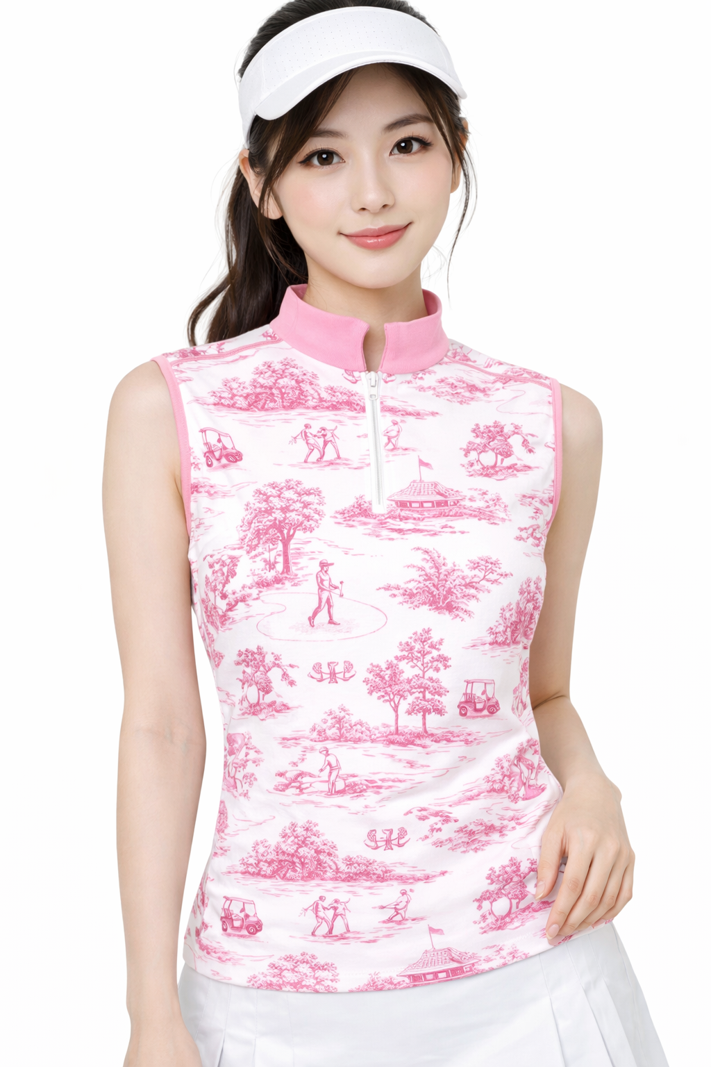 EPC Couture Silk Toile LEXI SLEEVELESS POLO (Multiple Colors)