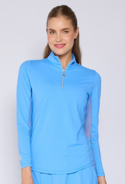 G Lifestyle Quarter Zip Sun Protection Long Sleeve Top (Multiple Colors)
