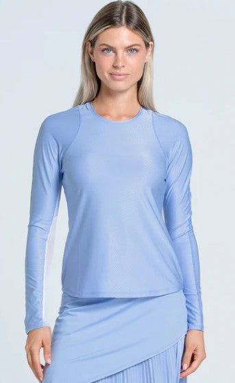 Lucky in Love Shimmer on Long Sleeve Top